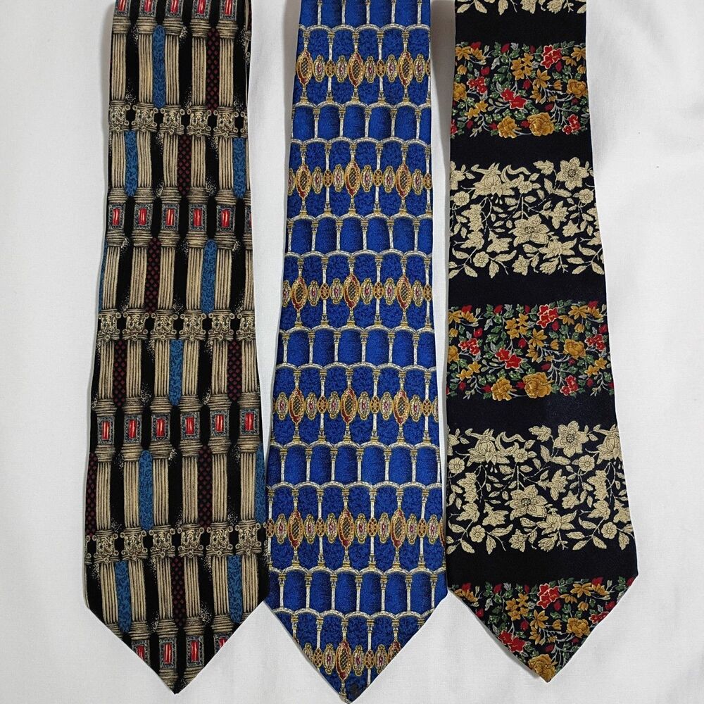 Lot of 3 Silk Ties Metropolitan Museum of Art New York